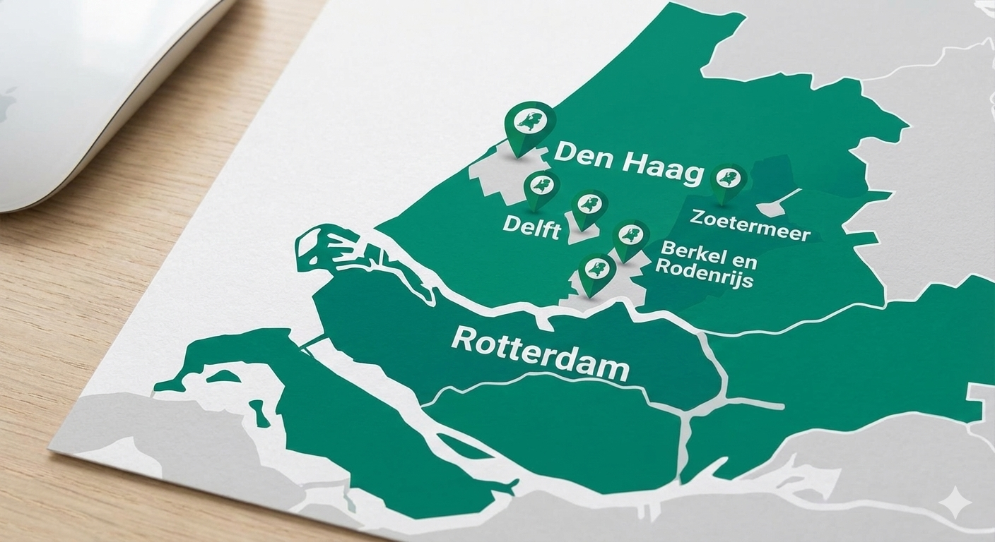 Werkgebied OveralLasergamen - Lasergamen op locatie in Rotterdam, Den Haag, de Randstad en omgeving